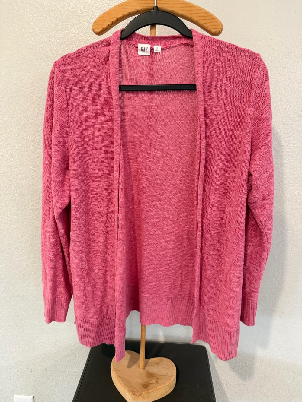 GAP Open Cardigan in Heather Pink